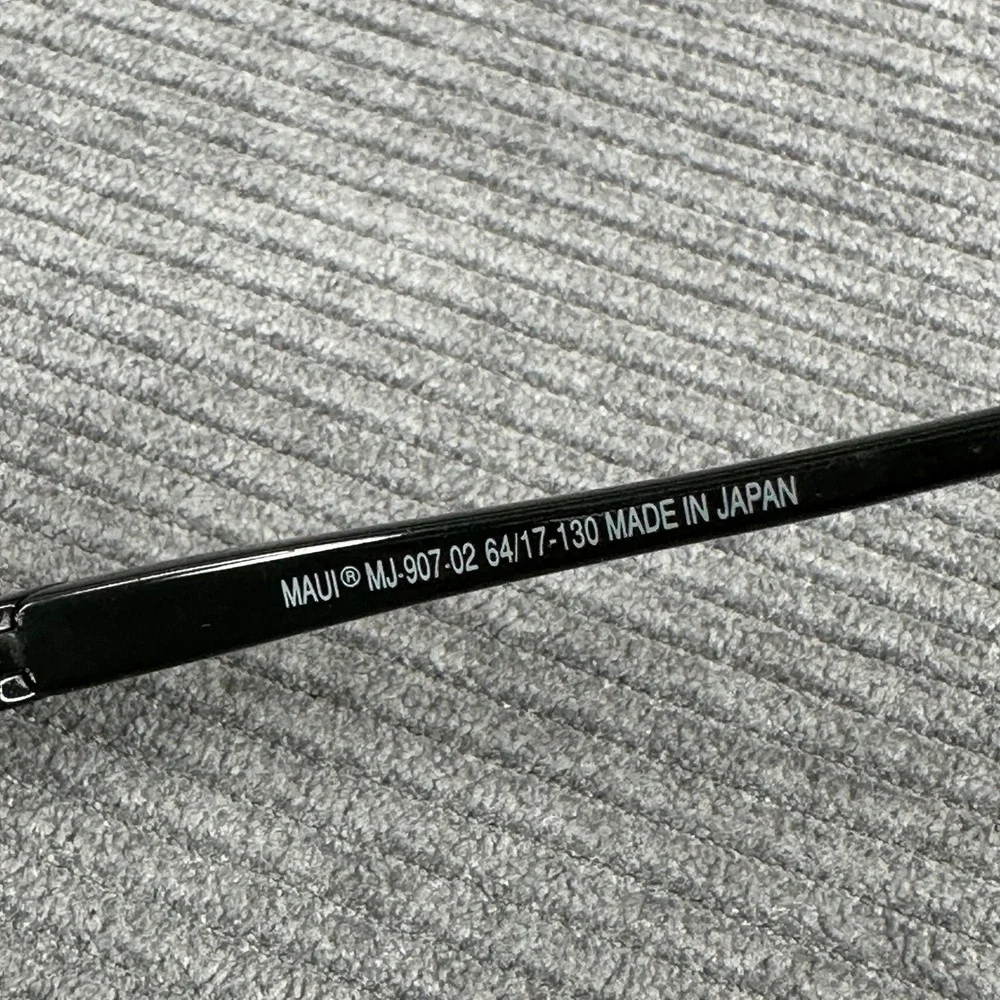 Maui Jim Ho'okipa Sport Y2K Sunglasses Black Rimless MJ-907-02 Japan 64/17-130